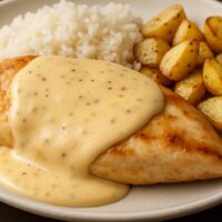 FILÉ DE FRANGO AO MOLHO DE QUEIJOS